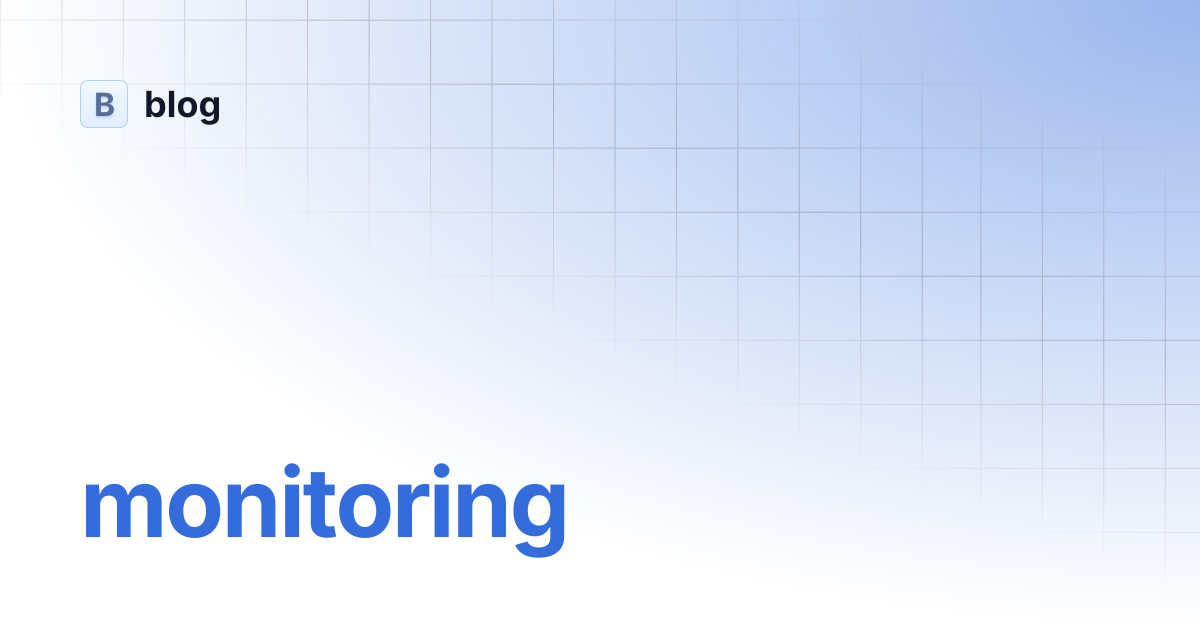 monitoring | blog