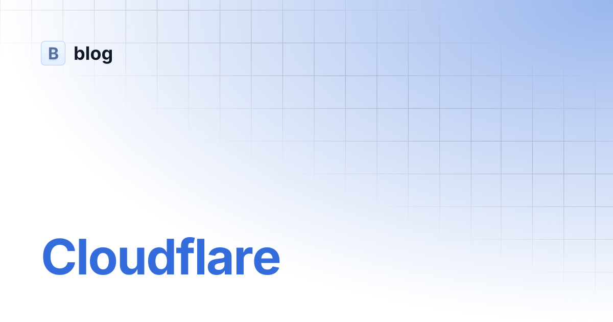 Cloudflare | blog